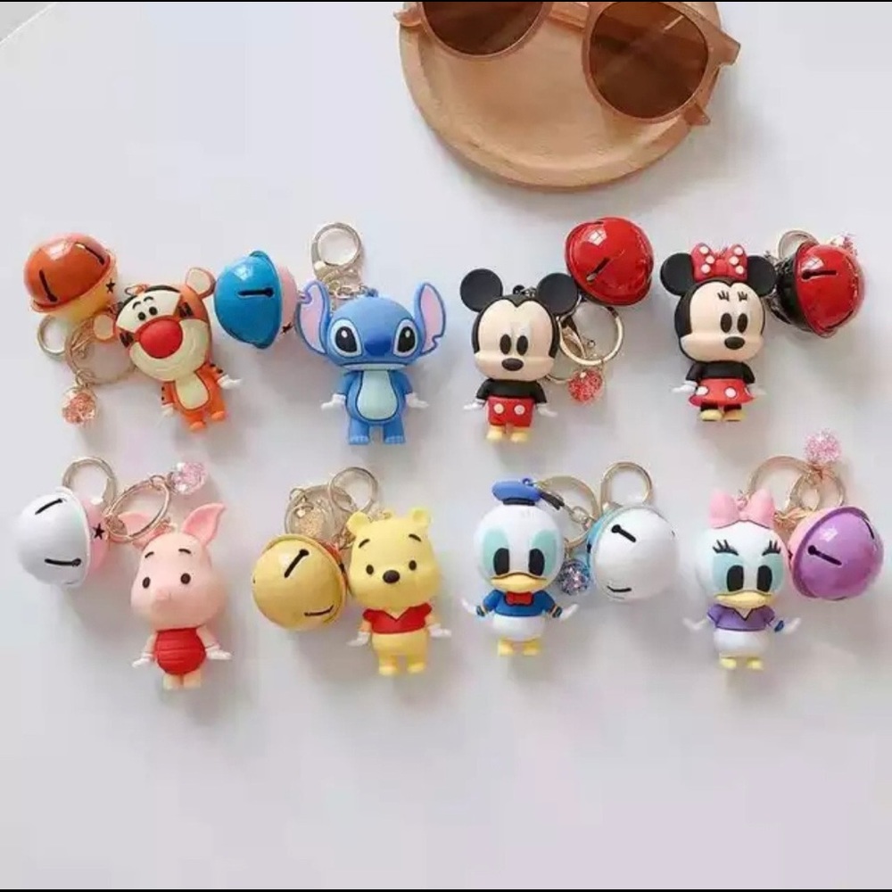 Cartoon Keychain for Charm Bags Car Keys AirPod Accessories Pendant